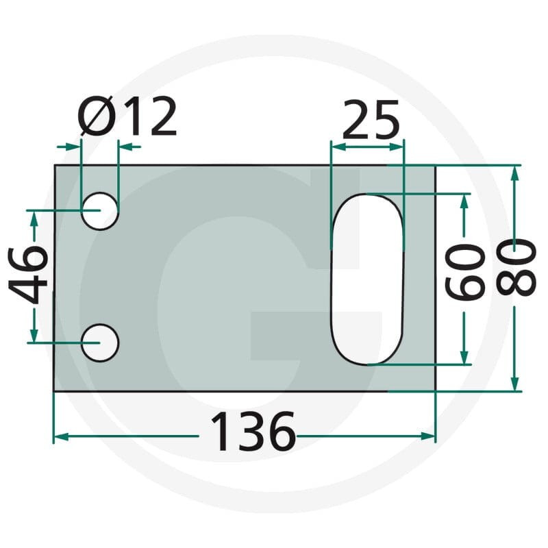 GRANIT Ogranicznik  64706581590F - 64706581590F - Sklep rolniczy PoltechParts