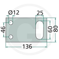 GRANIT Ogranicznik  64706581590F - 64706581590F - Sklep rolniczy PoltechParts