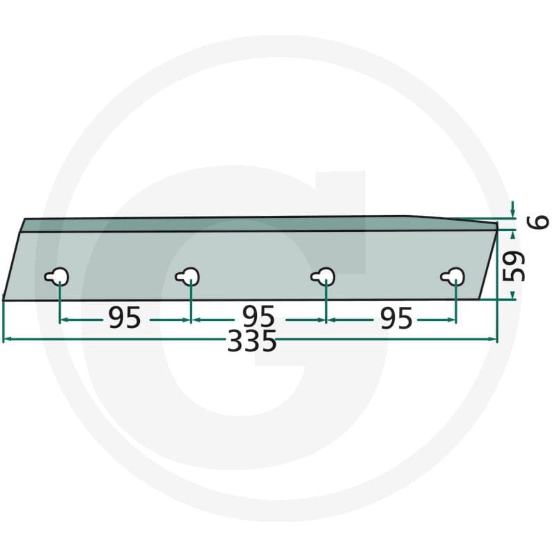 GRANIT Nóż komory prasującej 6470982200600F - 6470982200600F - Sklep rolniczy PoltechParts