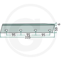 GRANIT Nóż komory prasującej 6470982200600F - 6470982200600F - Sklep rolniczy PoltechParts