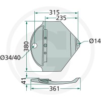 GRANIT Płoza 64718613484F - Sklep PoltechParts