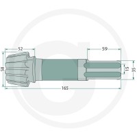 GRANIT Wałek z zębnikiem 647154599508F - 647154599508F - Sklep rolniczy PoltechParts