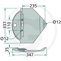 GRANIT Płoza 64718613457F - Sklep PoltechParts