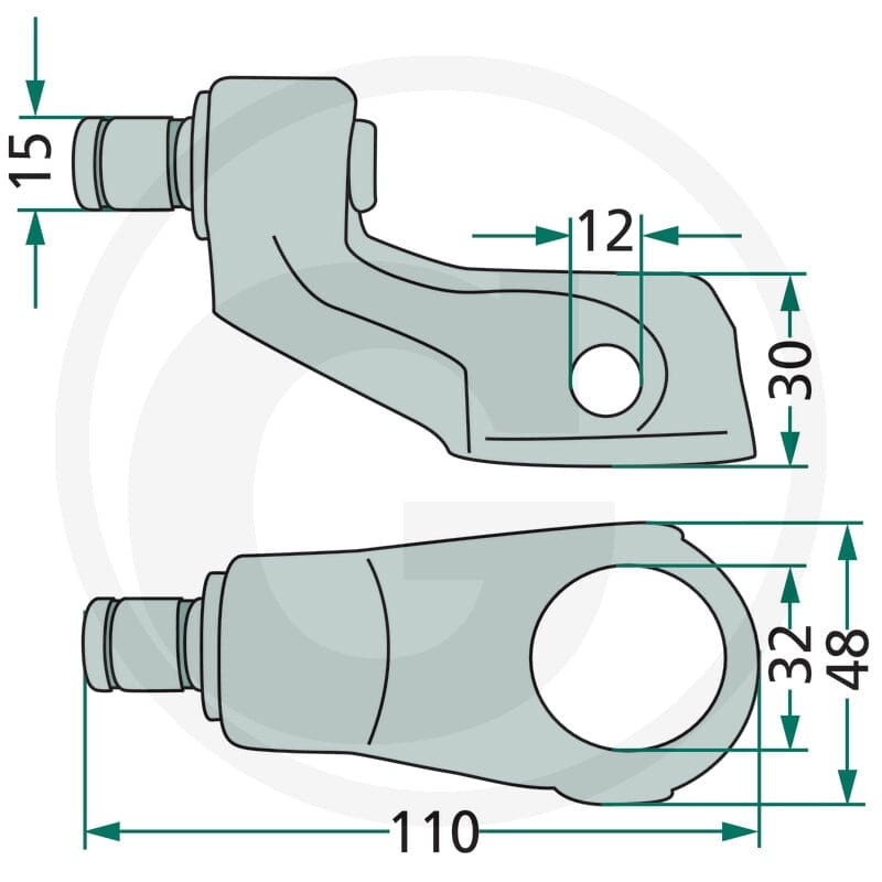 GRANIT Dźwignia sterująca 64700261800141F - 64700261800141F - Sklep rolniczy PoltechParts