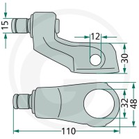 GRANIT Dźwignia sterująca 64700261800141F - 64700261800141F - Sklep rolniczy PoltechParts