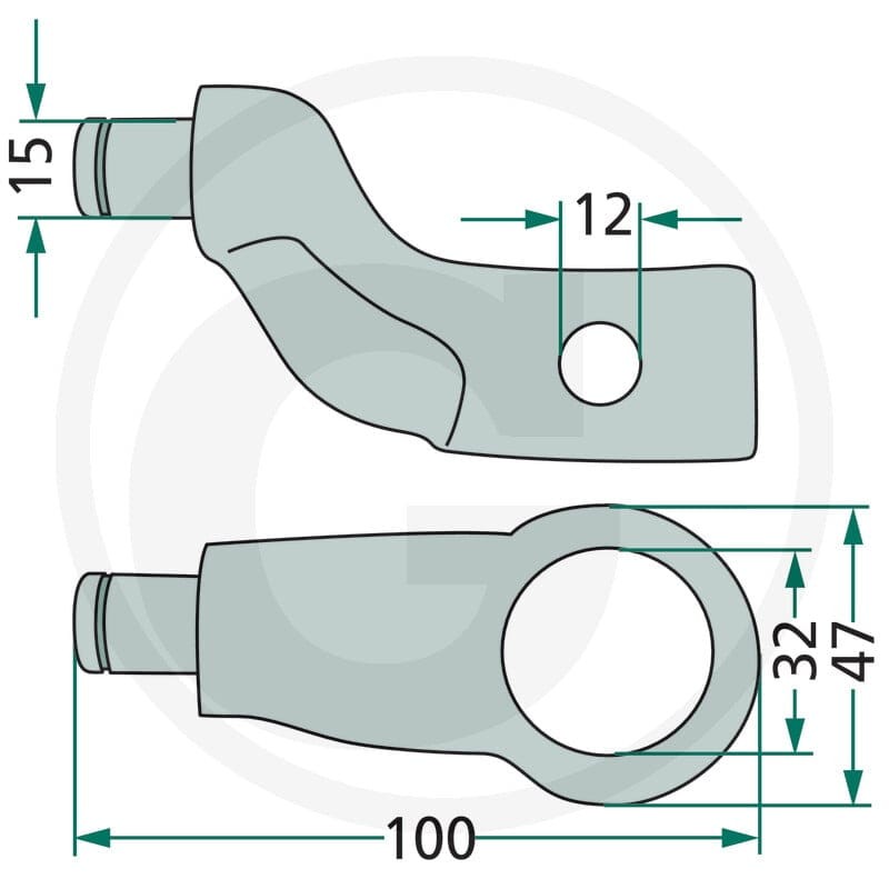GRANIT Dźwignia sterująca 64700283800500F - 64700283800500F - Sklep rolniczy PoltechParts
