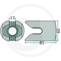 GRANIT Sprzęgło kłowe 64706580539F - Sklep PoltechParts