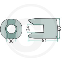 GRANIT Sprzęgło kłowe 64706581593F - Sklep PoltechParts
