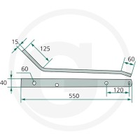 GRANIT Uchwyt palca 6470670220F - 6470670220F - Sklep rolniczy PoltechParts