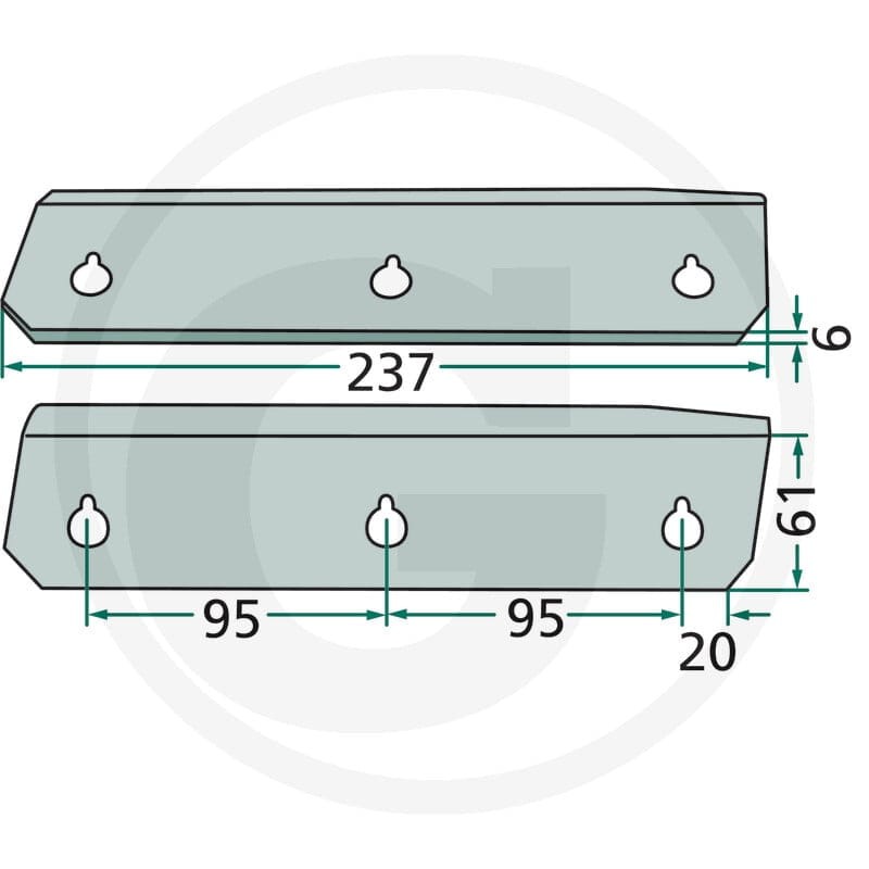 GRANIT Nóż komory prasującej 6470982200200F - 6470982200200F - Sklep rolniczy PoltechParts