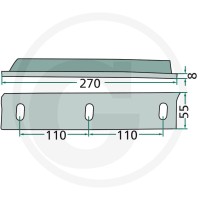 GRANIT Nóż tłoka prasującego 6470982250200F - 6470982250200F - Sklep rolniczy PoltechParts