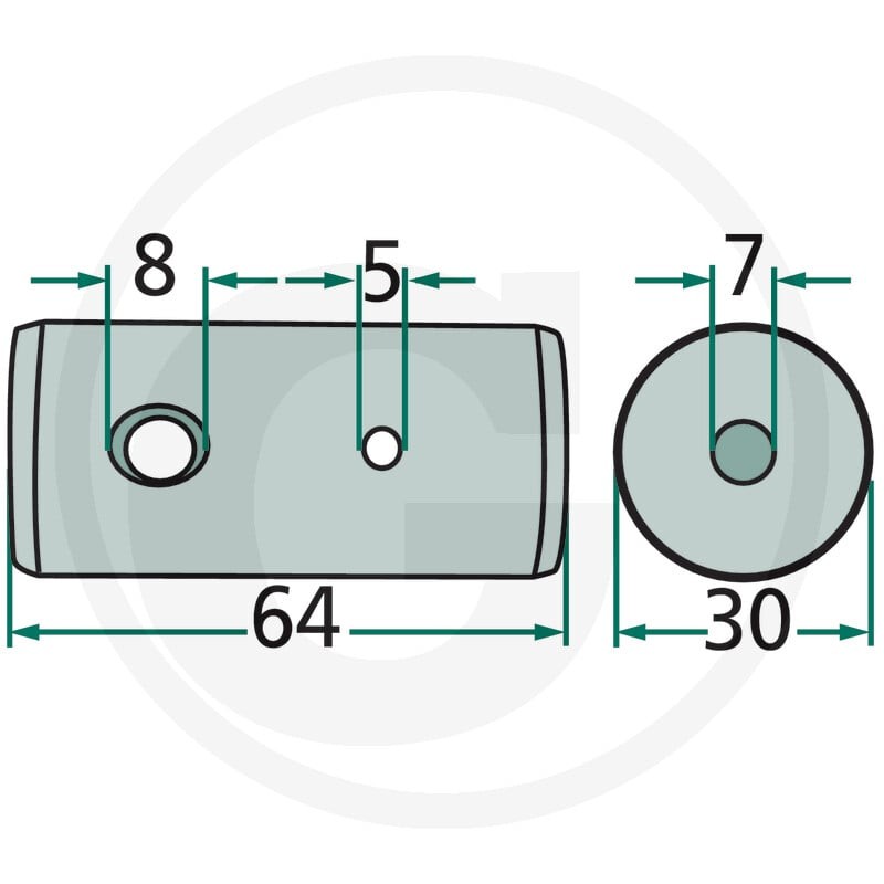 GRANIT Sworzeń zawiasu 647150839F - Sklep PoltechParts