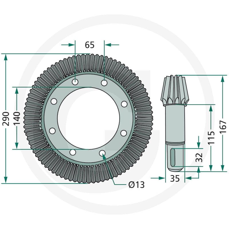 GRANIT Koło talerzowe 647153004.0F - 647153004.0F - Sklep rolniczy PoltechParts