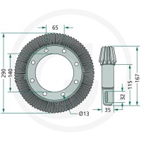 GRANIT Koło talerzowe 647153004.0F - 647153004.0F - Sklep rolniczy PoltechParts
