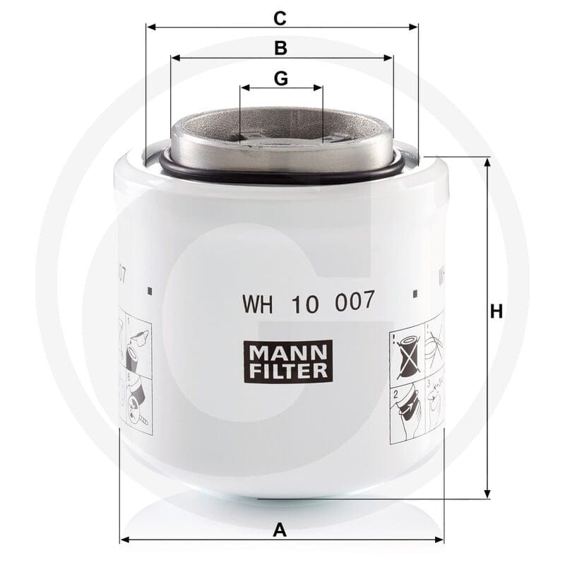 MANN FILTER Filtr oleju 565WH10007 | poltechparts.pl