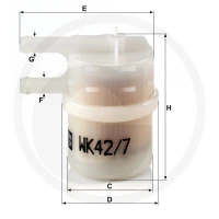 MANN FILTER Filtr paliwa 565WK42.7 | poltechparts.pl