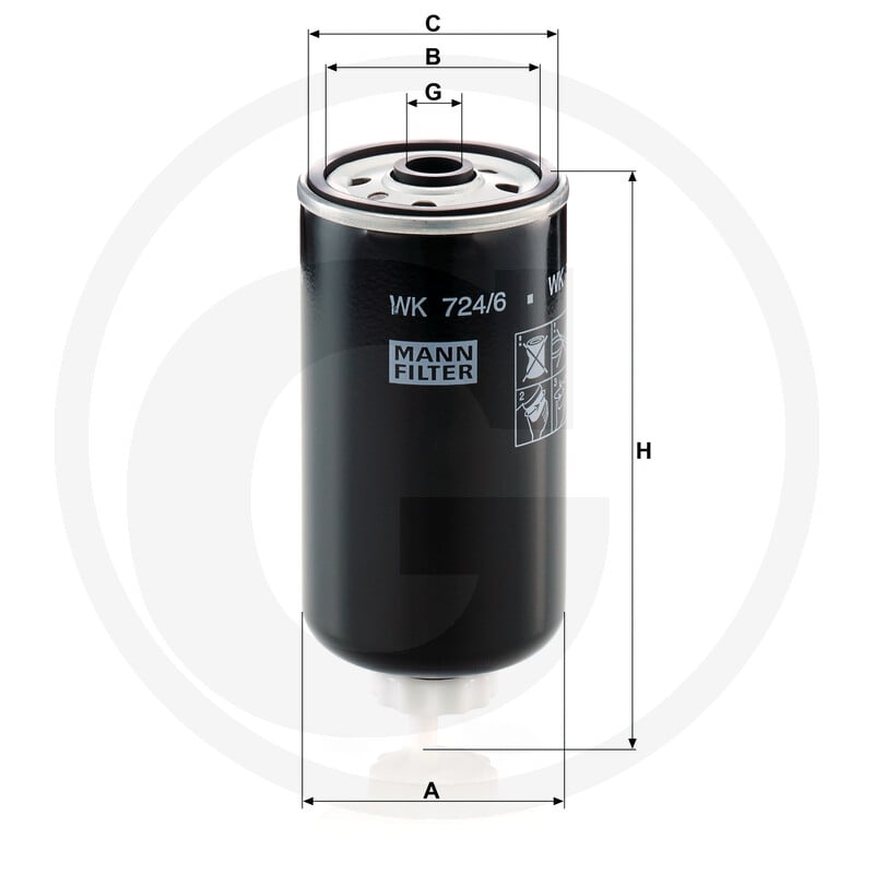 MANN FILTER Filtr paliwa 565WK724.6 | poltechparts.pl