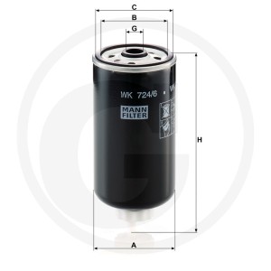 MANN FILTER Filtr paliwa 565WK724.6