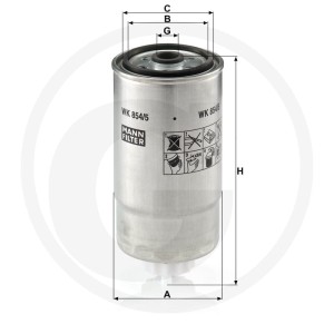 MANN FILTER Filtr paliwa WK 854/5 565WK854.5