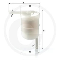 MANN FILTER Filtr paliwa 565WK42.12 | poltechparts.pl