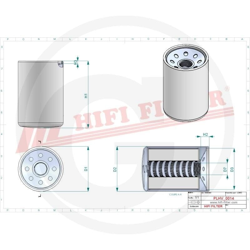 HIFI Filtr oleju hydraulicznego/przekładni… | poltechparts.pl