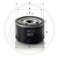 MANN FILTER Filtr oleju MW 75 565MW75 - 565MW75 - Sklep rolniczy PoltechParts