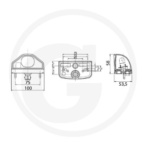 Vignal Lampa oświetlenia tablicy rejestracyjnej 50784750047