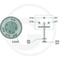 GRANIT Włącznik sterowniczy 50799054 - 50799054 - Sklep rolniczy PoltechParts