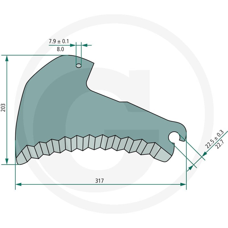 GRANIT Nóż 525525556 - 525525556 - Sklep rolniczy PoltechParts