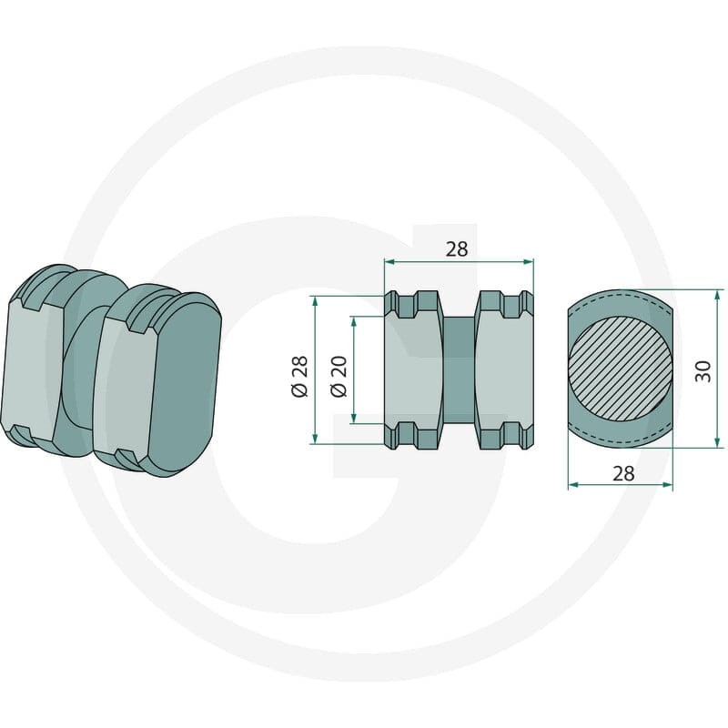 GRANIT Sworzeń ślizgowy 525540411170F - Sklep PoltechParts