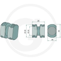 GRANIT Sworzeń ślizgowy 525540411170F - Sklep PoltechParts