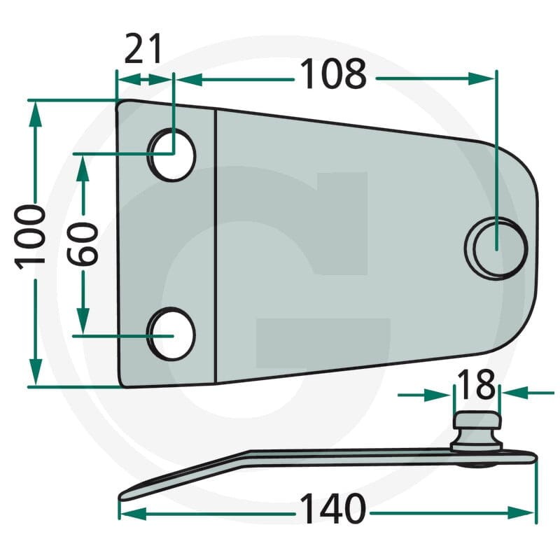GRANIT Trzymak noża 525570426 - 525570426 - Sklep rolniczy PoltechParts