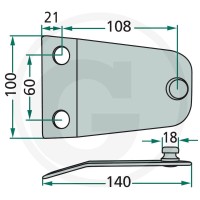 GRANIT Trzymak noża 525570426 - 525570426 - Sklep rolniczy PoltechParts