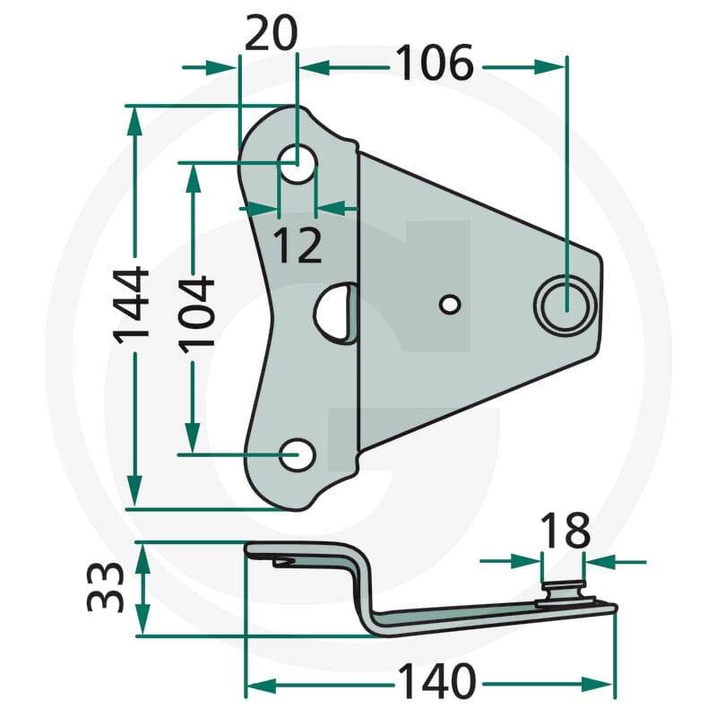 GRANIT Trzymak noża 525570430 - 525570430 - Sklep rolniczy PoltechParts
