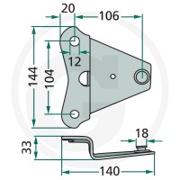 GRANIT Trzymak noża 525570430 - 525570430 - Sklep rolniczy PoltechParts