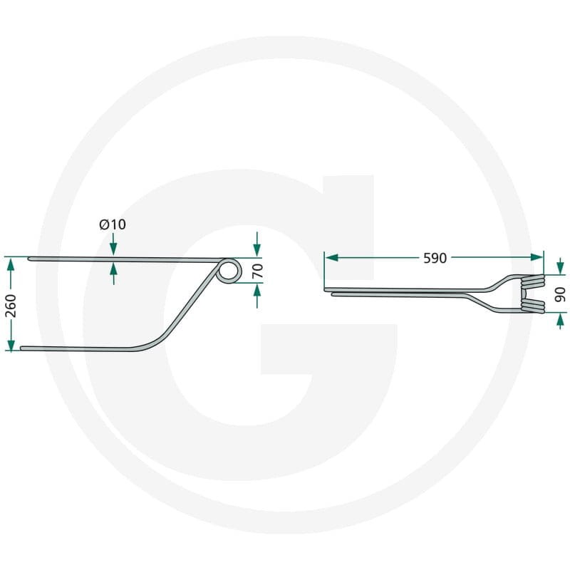 GRANIT Palec zgrabiarki pokosowej 52560006… | poltechparts.pl