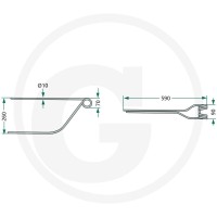 GRANIT Palec zgrabiarki pokosowej 52560006… | poltechparts.pl