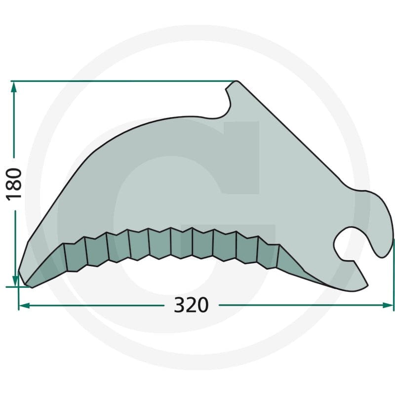 GRANIT Nóż 52584056505F - 52584056505F - Sklep rolniczy PoltechParts