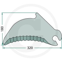 GRANIT Nóż 52584056505F - 52584056505F - Sklep rolniczy PoltechParts