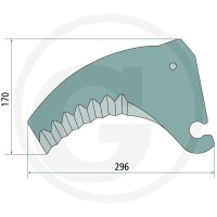 GRANIT Nóż 52584607325F - 52584607325F - Sklep rolniczy PoltechParts