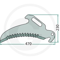 GRANIT Nóż 5259704420F - 5259704420F - Sklep rolniczy PoltechParts