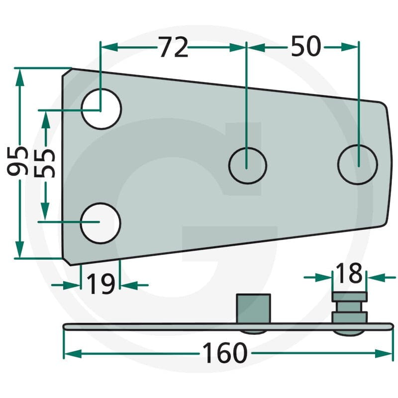 GRANIT Uchwyt noża 5259999852663 - 5259999852663 - Sklep rolniczy PoltechParts