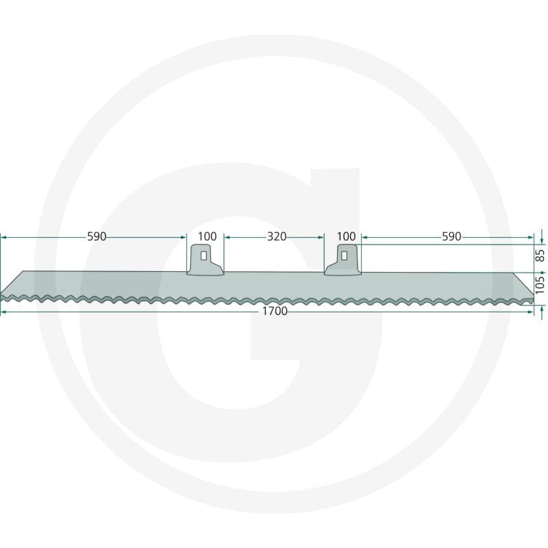 GRANIT Nóż tnący 52705312 - 52705312 - Sklep rolniczy PoltechParts