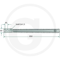 GRANIT Podwójny nóż silosowy 52750480500 - 52750480500 - Sklep rolniczy PoltechParts