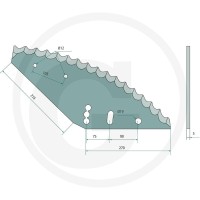 GRANIT Nóż 527527015 - 527527015 - Sklep rolniczy PoltechParts