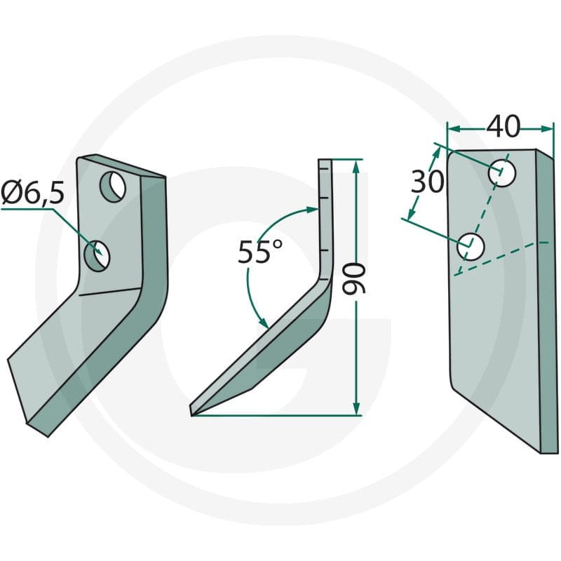 GRANIT Nóż 527527126 - 527527126 - Sklep rolniczy PoltechParts