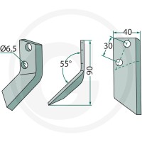 GRANIT Nóż 527527126 - 527527126 - Sklep rolniczy PoltechParts