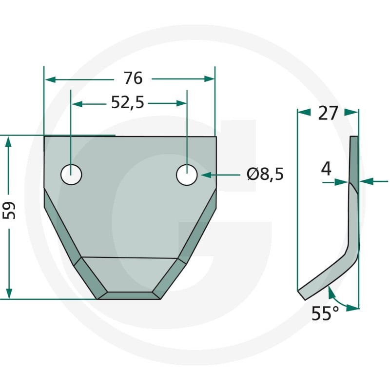 GRANIT Nóż 527527235 - 527527235 - Sklep rolniczy PoltechParts