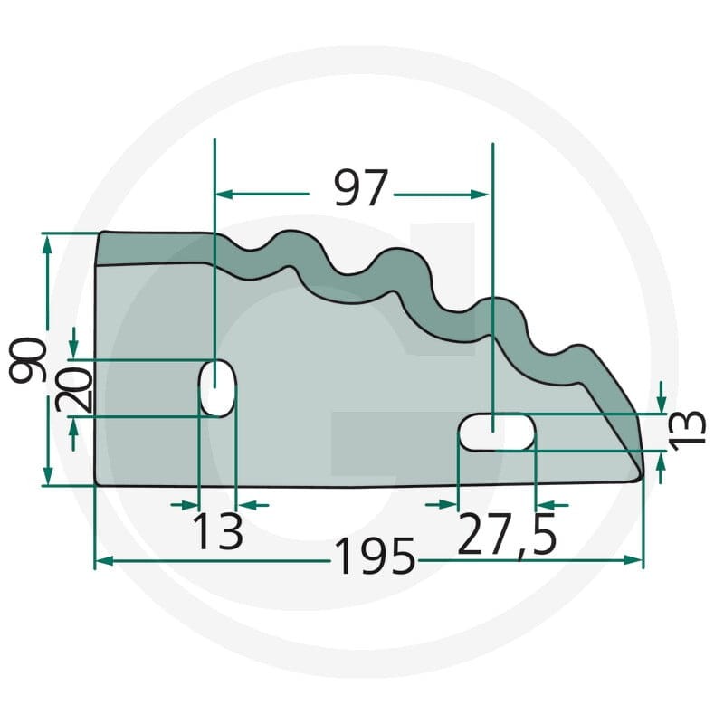 GRANIT Nóż 527527238 - 527527238 - Sklep rolniczy PoltechParts