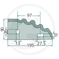GRANIT Nóż 527527238 - 527527238 - Sklep rolniczy PoltechParts